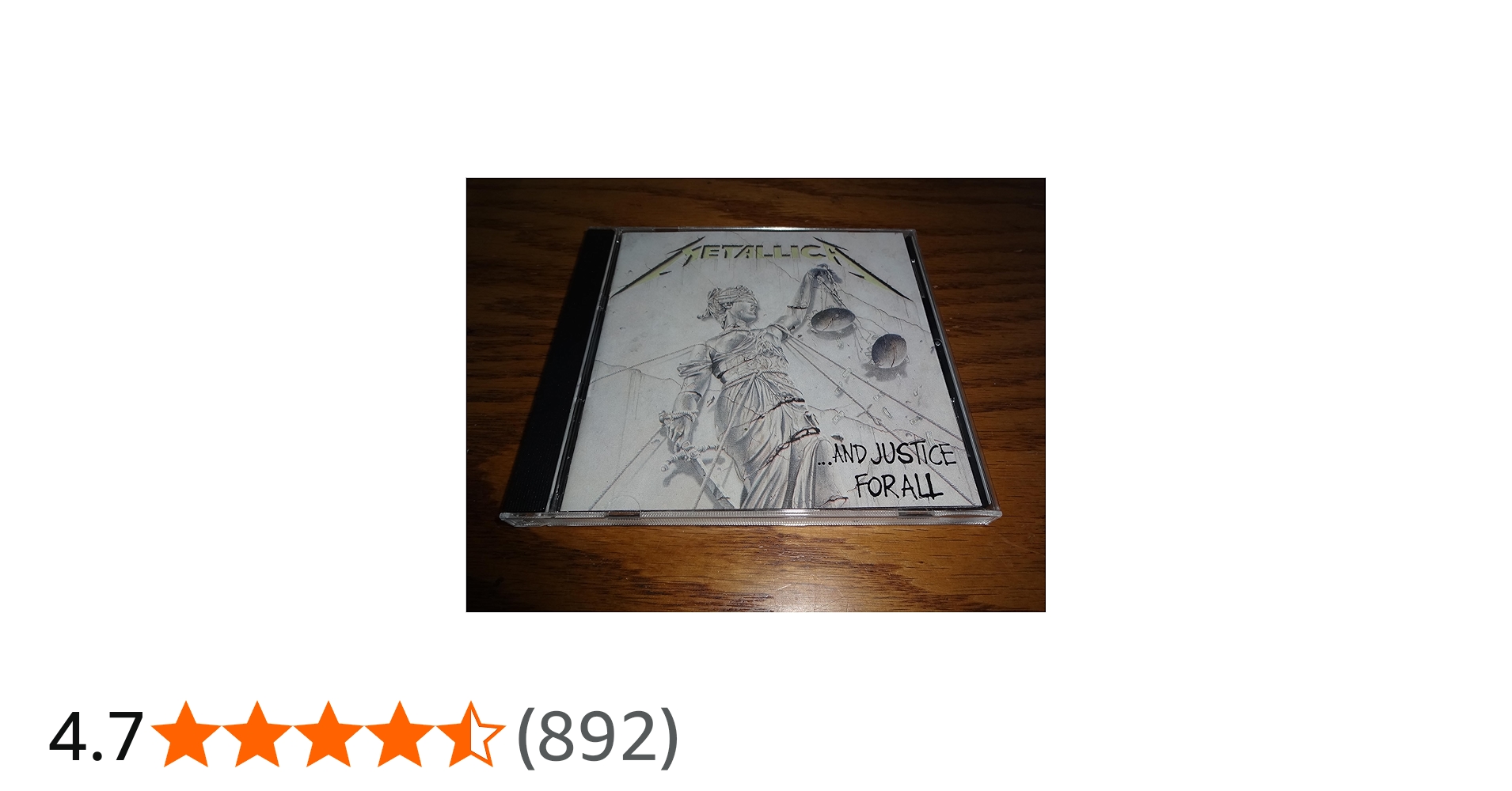 Amazon.co.jp: AND JUSTICE FOR ALL: ミュージック