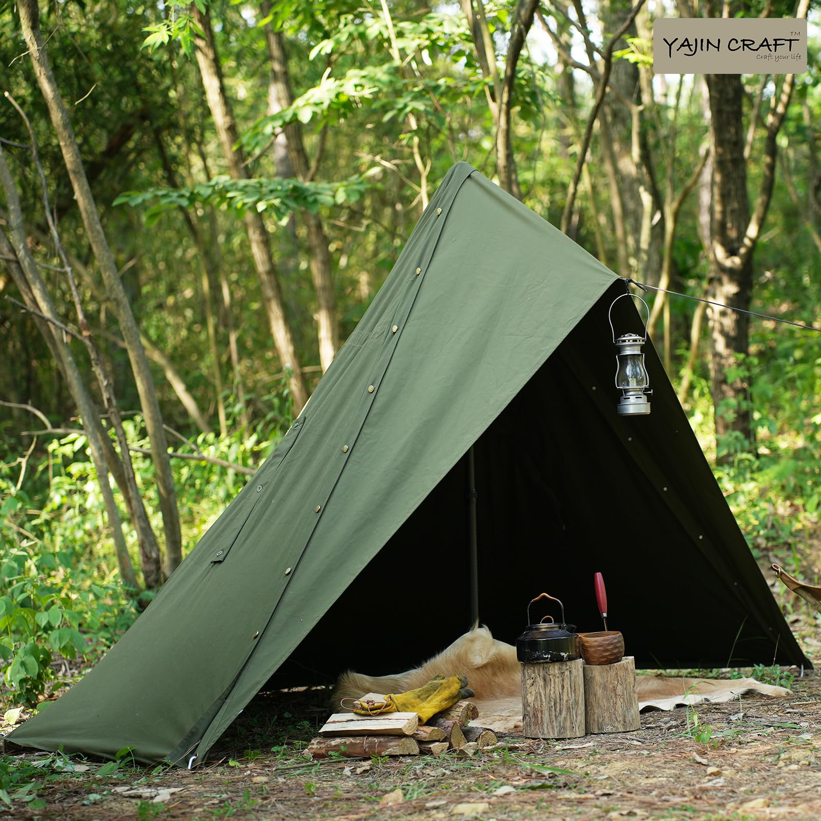 Amazon | YAJIN CRAFT ポーランドテント用前幕 ソロテント ワンポール