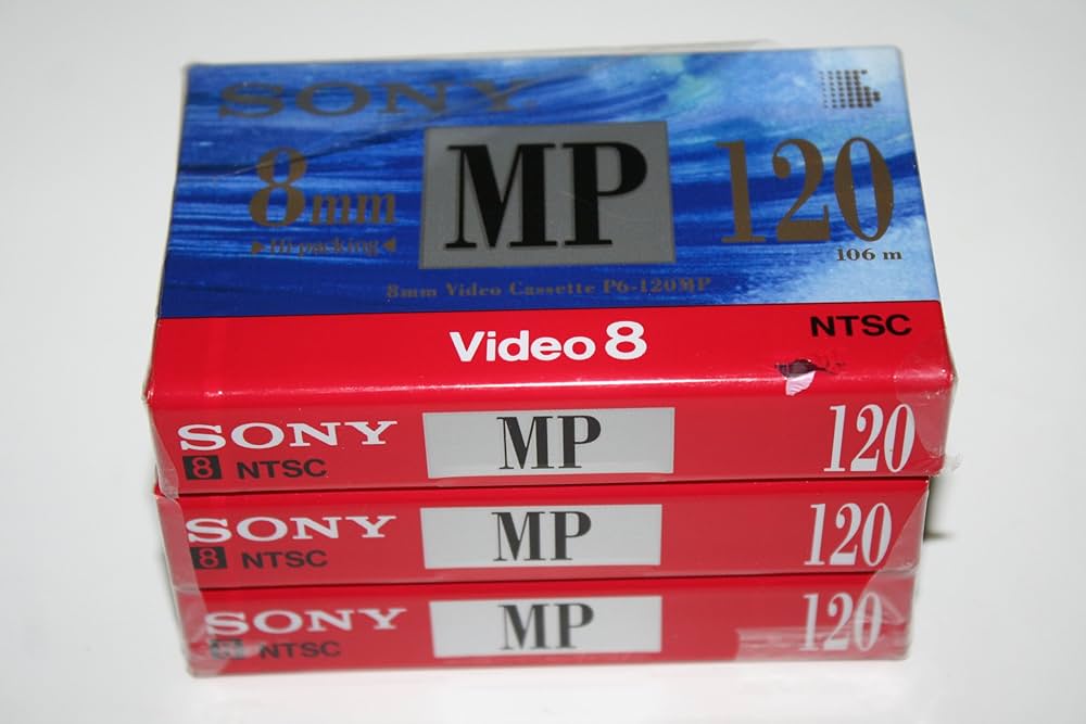 Amazon.com: SONY 8mm Video Cassette Tape P6-120MP - 120 Minutes (3
