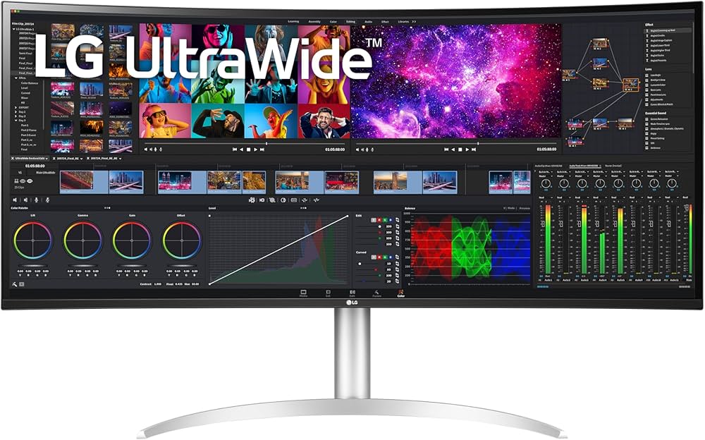 Amazon.co.jp: LG 40WP95C-W 40” UltraWide Curved WUHD (5120 x 2160