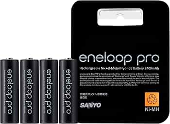 Amazon | SANYO 充電式ニッケル水素電池 eneloop pro 単3形4