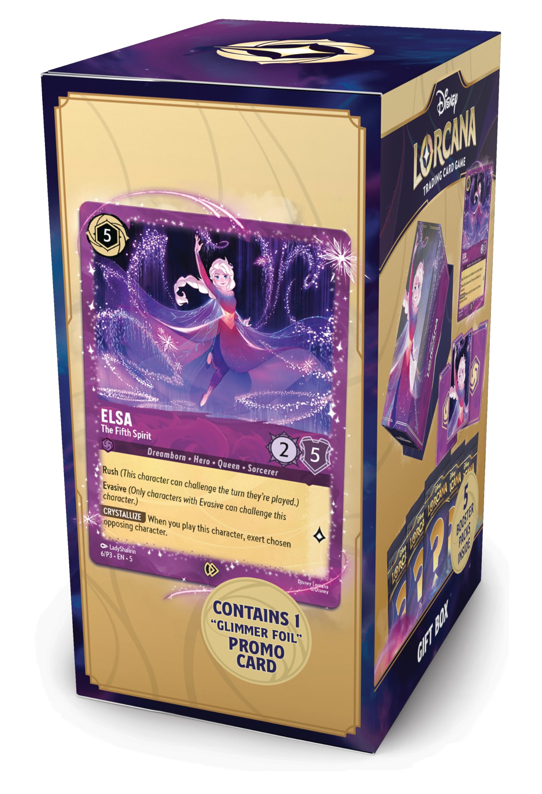 Amazon.com: Ravensburger Disney Lorcana TCG: Elsa Gift Box – 5