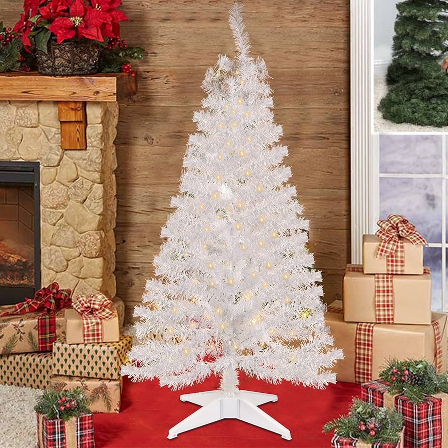 Amazon.com: Juegoal 4 FT Pre-lit Artificial Christmas Tree with 70