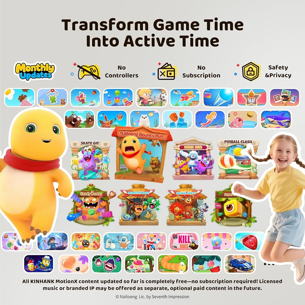 Amazon.co.jp: KINHANK MotionX アクティブゲームコンソール 39種類の