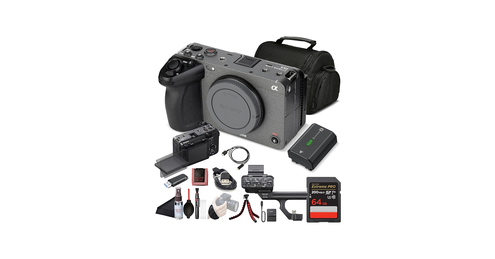 Amazon.com : Sony FX3 Cinema Line Full-Frame Mirrorless Camera