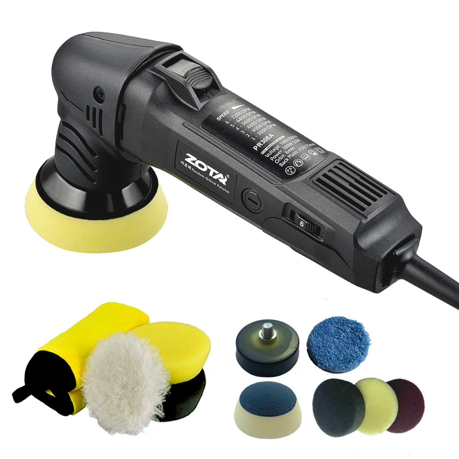 Amazon | ​ZOTA ミニポリッシャー,50mm/75mmダブル裏板電動