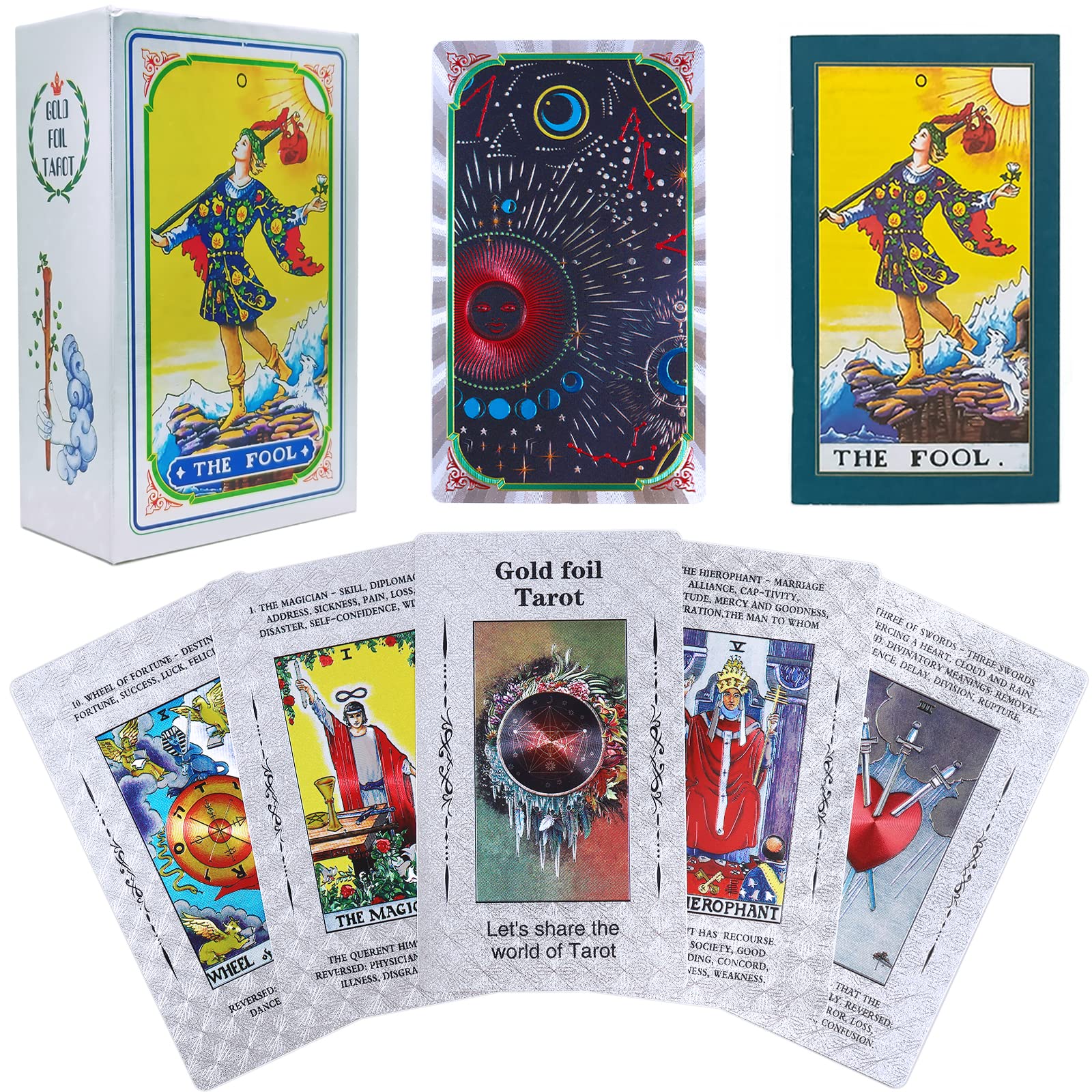 Amazon.co.jp: タロットカード 初心者向け 意味を込めた78個のタロット