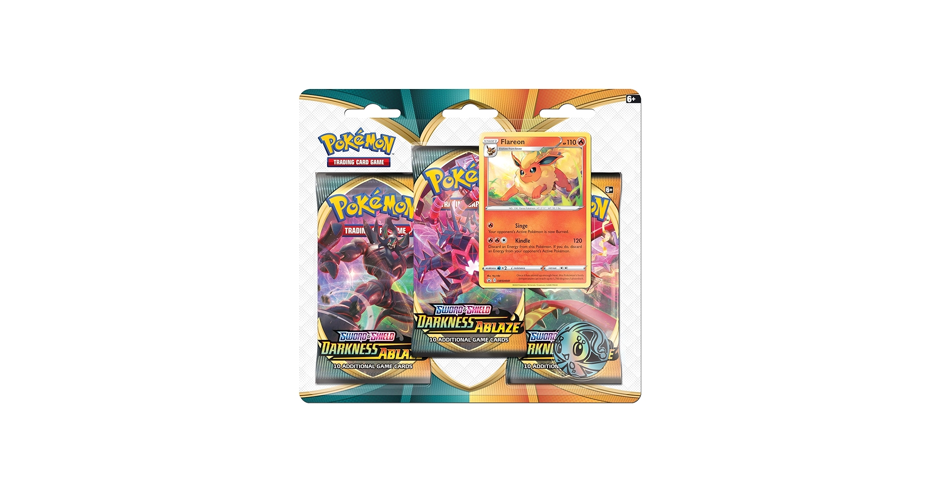 Amazon.com: Pokémon TCG: Sword & Shield Darkness Ablaze Blister