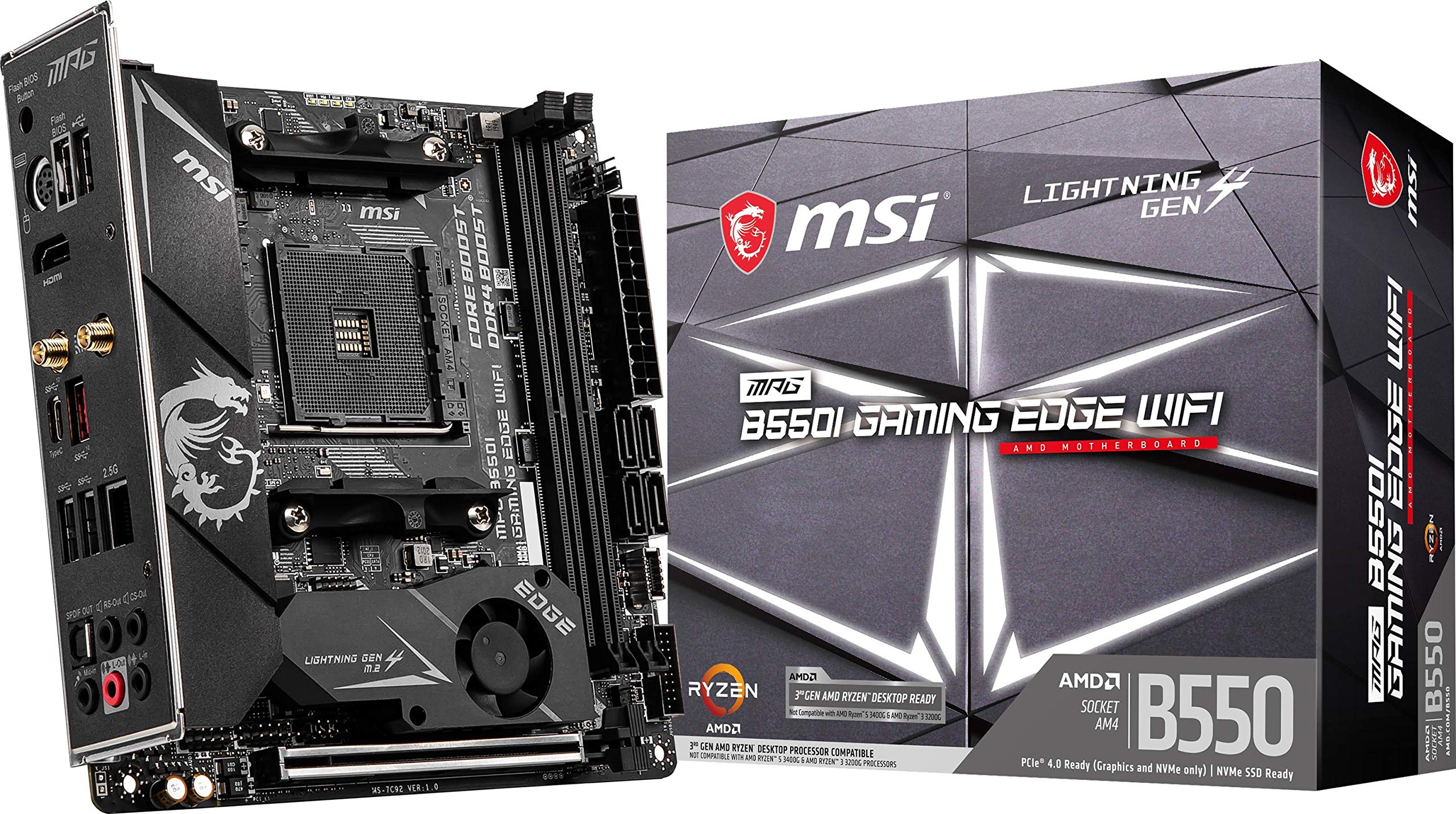 Amazon.com: MSI MPG B550I Gaming Edge WiFi Gaming Motherboard (AMD