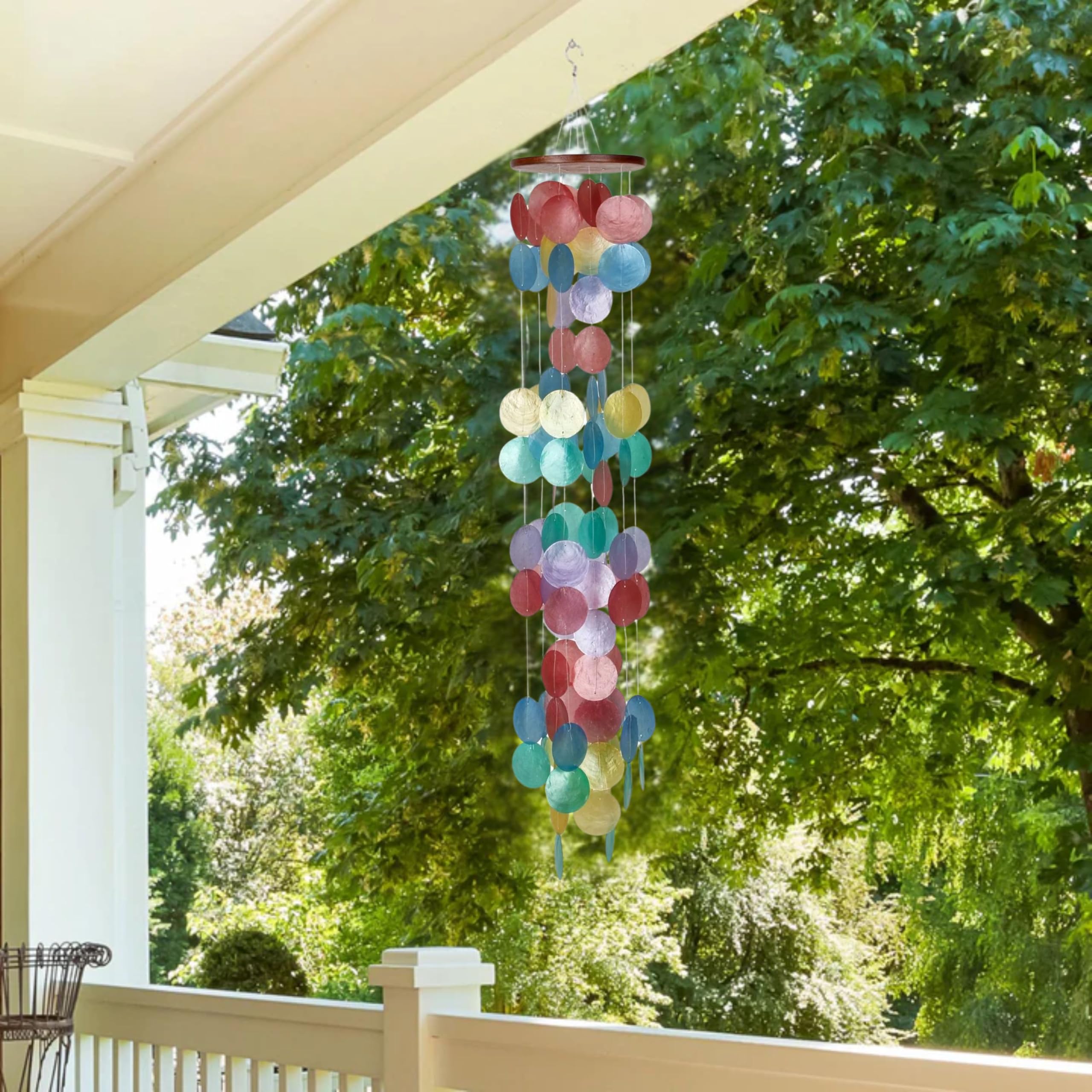Amazon.com : Woodstock Chimes Capiz Waterfall Wind Chime, 40