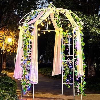 Amazon | SCENDOR 鳥かご型 ガーデンアーチアーバー 高さ9フィート x