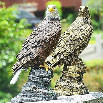 Amazon.co.jp: 猛禽類最強 鷲 ワシ 鷹 置物 縁起の良いシンボル