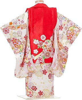 Amazon | 七五三 着物 3歳 被布セット 正絹 女の子 京都花ひめ 花車3