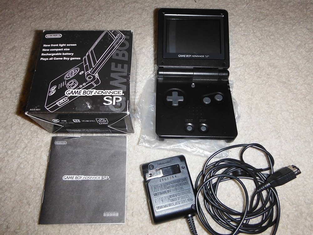 Amazon.com: Nintendo Gameboy Advance Sp Onyx Black AGS-001 : Video