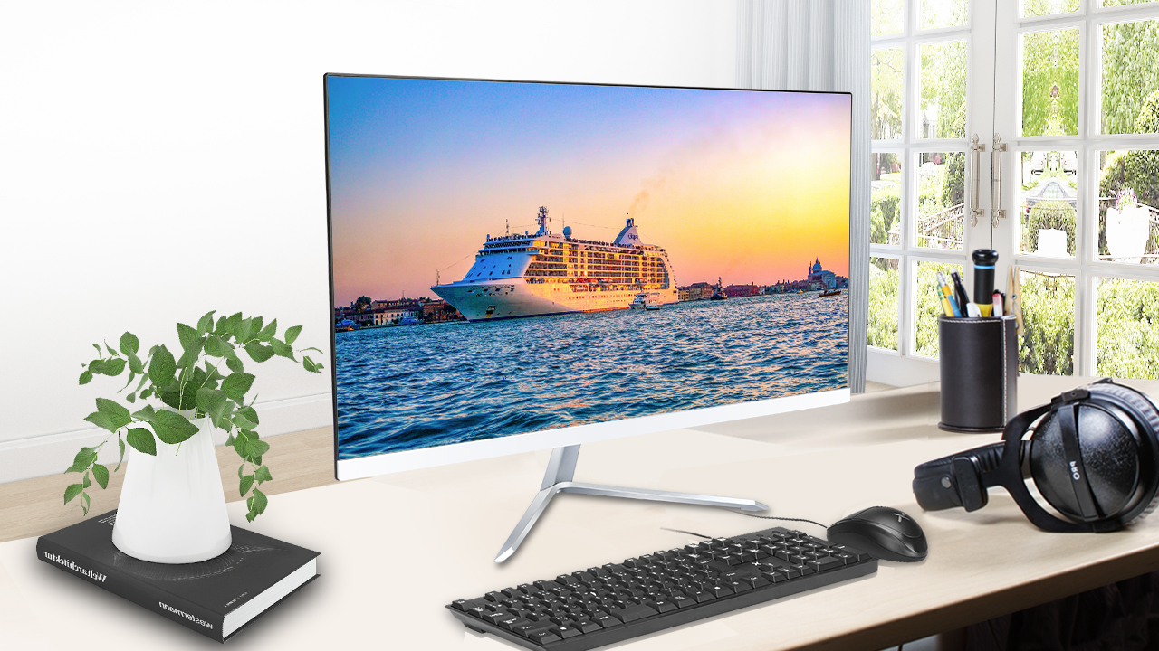 Amazon.co.jp: 一体型pc 22型 液晶一体型 デスクトップパソコン CPU第