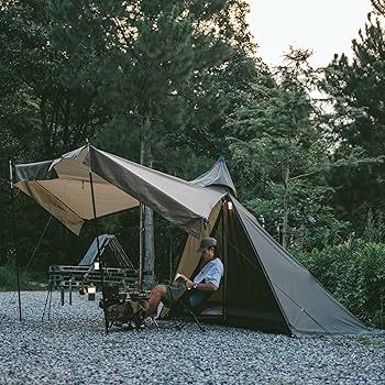 Amazon.co.jp: Naturehike公式ショップ ワンポールテント 2.1m 焚き火