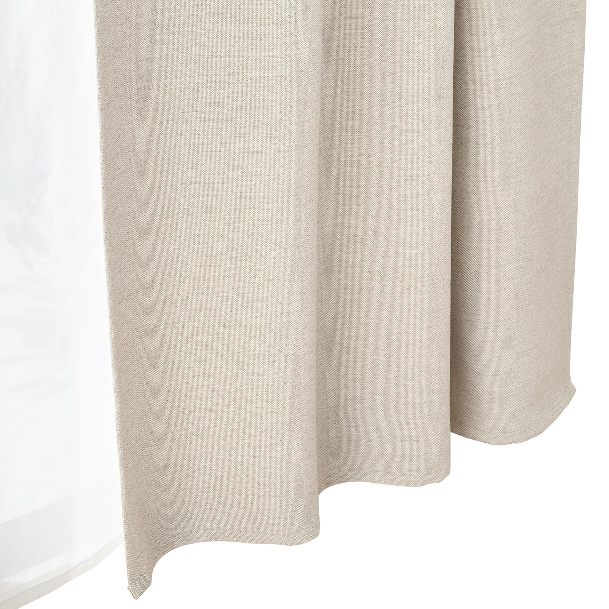 Amazon｜無印良品 防炎・遮光性 二重織りノンプリーツカーテン