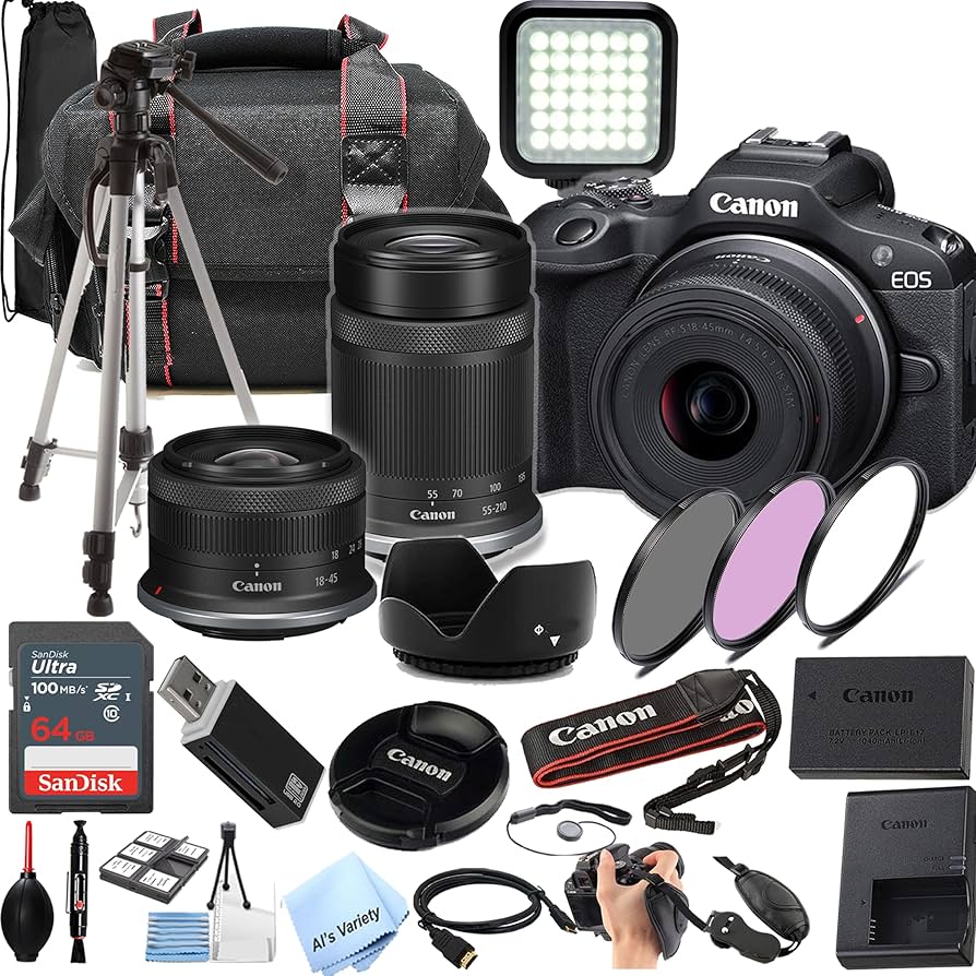 Amazon.com : Canon EOS R100 Camera 2 Lens Kit with RF-S 18-45mm