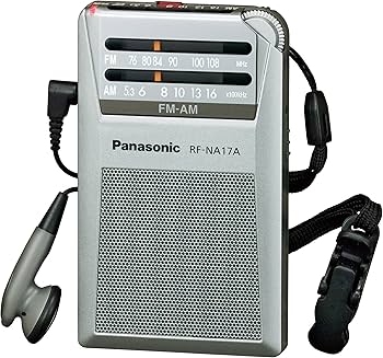 Amazon.co.jp: Panasonic FM/AM 2バンド通勤ラジオ シルバー RF-NA17A