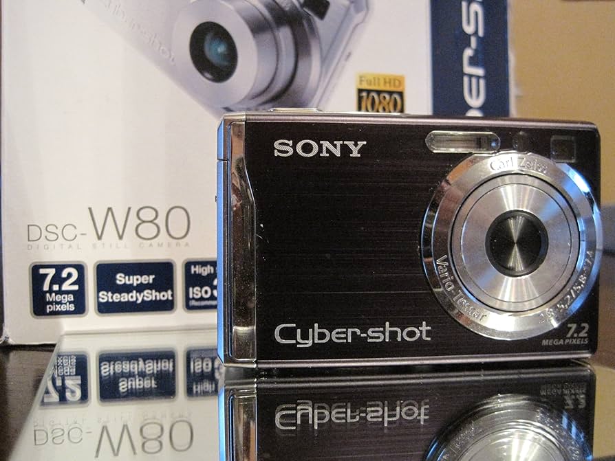 Amazon.com : Sony Cybershot DSCW80 7.2MP Digital Camera with 3x