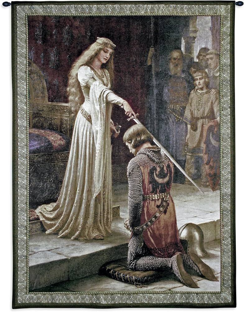 Amazon.com: The Accolade by Edmund Blair Leighton | Woven Tapestry