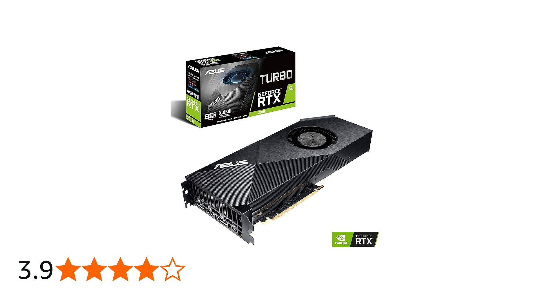 Amazon | ASUS NVIDIA Turbo RTX 2080 8GB GDDR6 HDMI/2DisplayPort