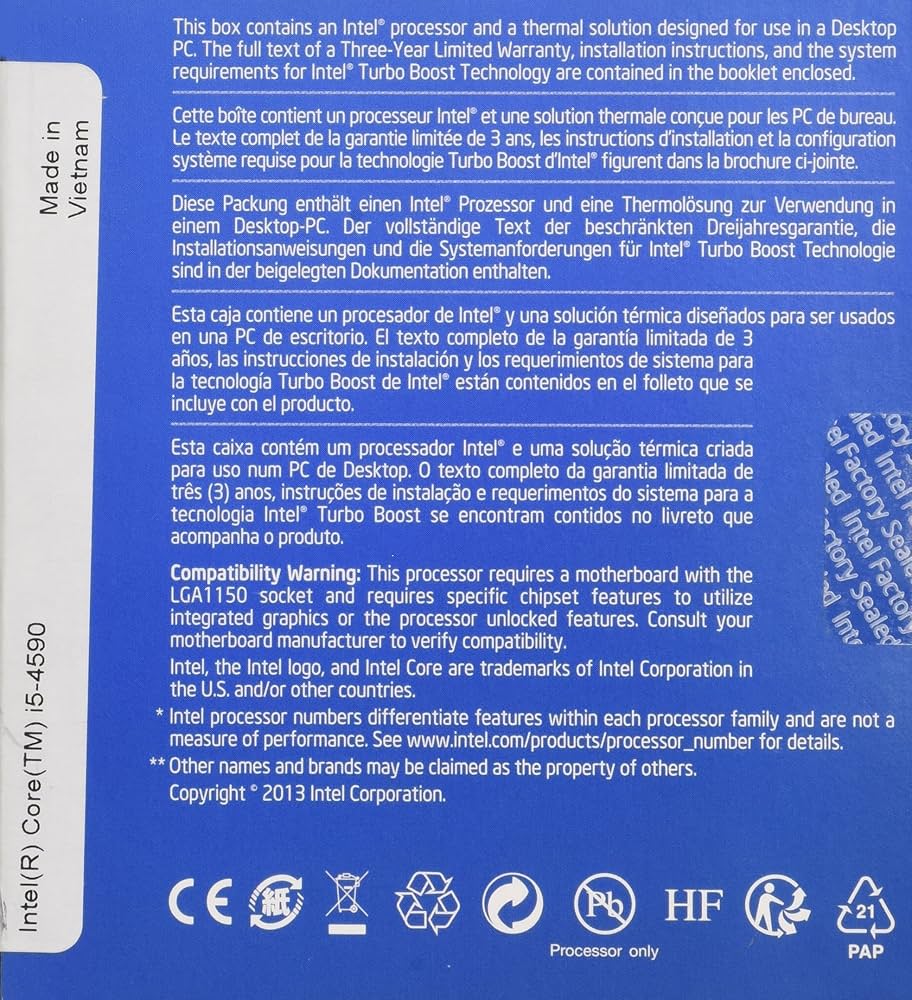Amazon | Intel CPU Core-i5-4590 6Mキャッシュ 3.30GHz LGA1150