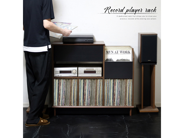 Amazon.co.jp: サンニード レコード プレーヤー ラック 台 レコード