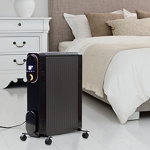 Amazon | [山善] オイルレスヒーター 1200W 最大8畳 出力3段階切替