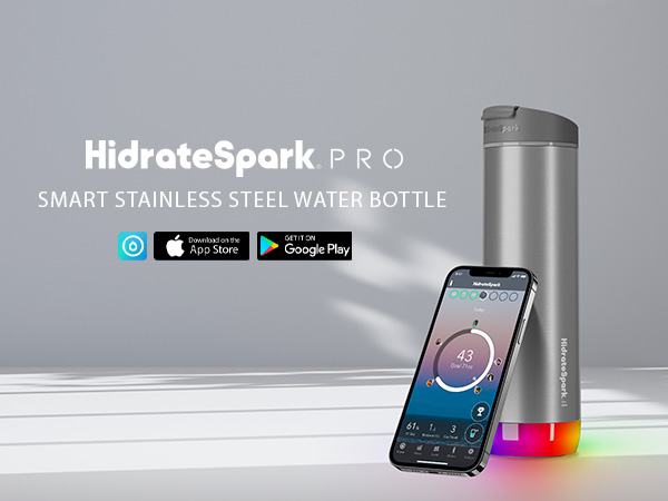 Amazon.com: HidrateSpark PRO Smart Water Bottle – Insulated