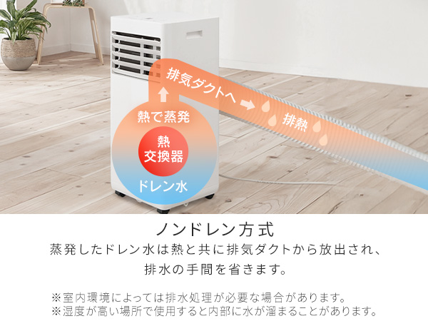 Amazon | 【工事不要】 アイリスオーヤマ ポータブルクーラー 2.2kW