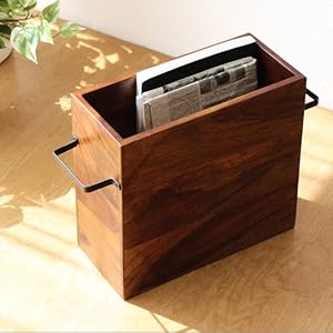 Amazon.co.jp: マガジンラック 木製 おしゃれ スリム 雑誌収納 新聞