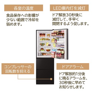 Amazon.co.jp: 日立 冷蔵庫 幅60cm 375L ブリリアントブラック R-V38NV