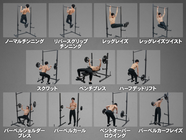 Amazon | STEADY ラック型 懸垂マシン【25段階調整/耐荷重300kg/本格