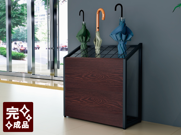 Amazon｜家具のAKIRA 傘立て 業務用 おしゃれ 24本 ダークブラウン木目