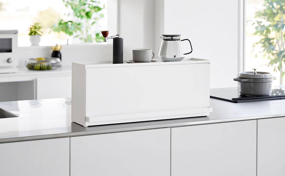 Amazon.co.jp: 山崎実業(Yamazaki) 【完成品】 前が開く キッチン