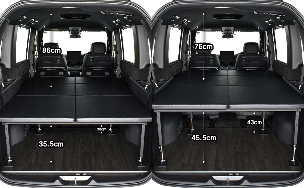 Amazon.co.jp: ステップワゴン 対応 ベッドキット RP6/7/8型 7人乗り車