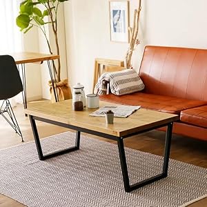 Amazon.co.jp: LOWYA ロウヤ ローテーブル リビングテーブル 天然木 幅