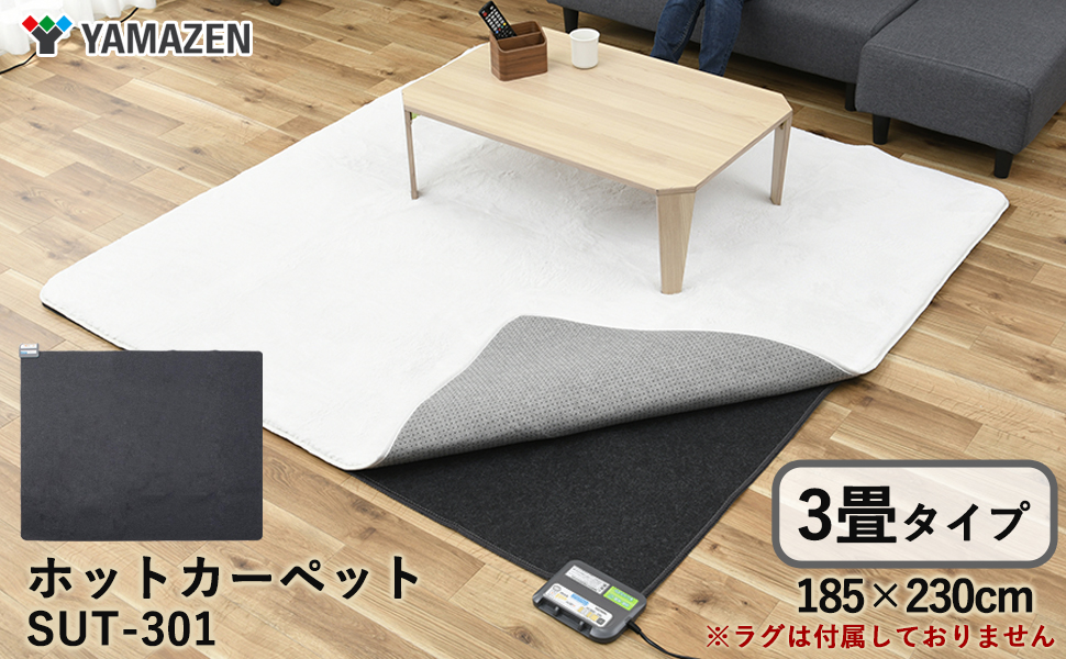 Amazon | [山善] ホットカーペット 空気をキレイにする 電気カーペット