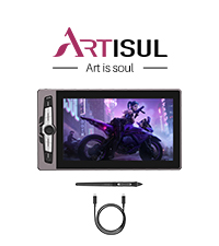 Amazon.co.jp: Artisul 液タブ 大画面 傾き検出機能 IPS液晶タブ 充電