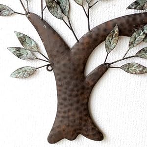 Amazon.co.jp: アイアン壁飾り リーフツリー 木 壁掛け インテリア