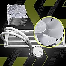 Amazon | MSI MAG CORELIQUID E360 WHITE 360mmラジエーター搭載 簡易