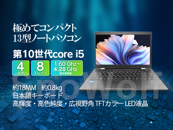 Amazon.co.jp: 【整備済み品】 ノートパソコン 軽量薄型 13.3インチ 第