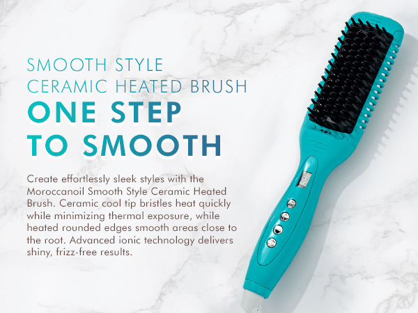 Amazon.com: Moroccanoil Smooth Style Ceramic Heated Brush : Beauty