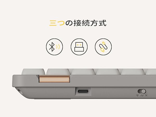 Amazon | Flow Lite 100キーロープロファイルメカニカルキーボード、75