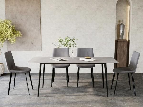 Amazon｜MUTUKI ダイニングテーブル セラミック テーブル 食卓 6人掛け