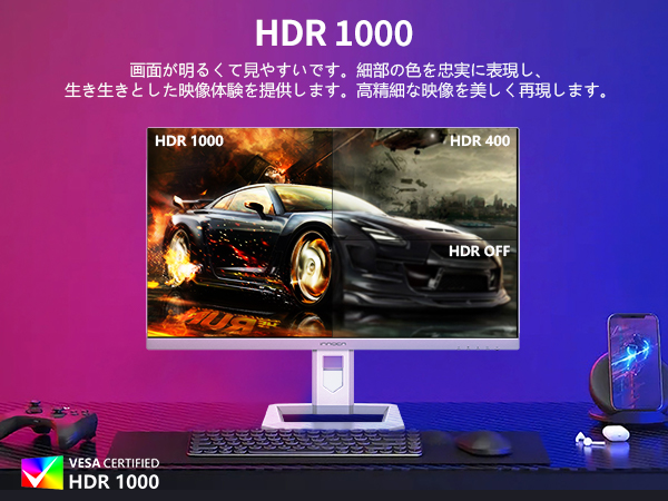 Amazon.co.jp: INNOCN 27M2V 27インチ ゲーミングモニター 4K ミニLED