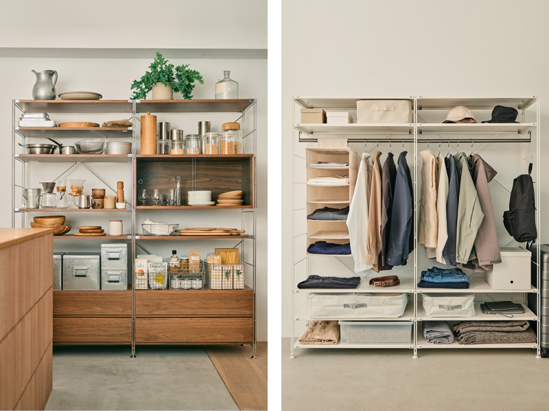 Amazon.co.jp: 無印良品 ステンレスユニットシェルフ 追加棚