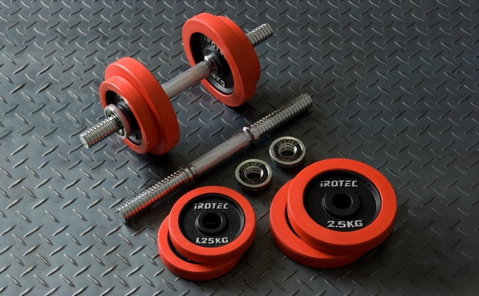 Amazon | IROTEC(アイロテック) ラバー ダンベル20KGセット（片手10kg
