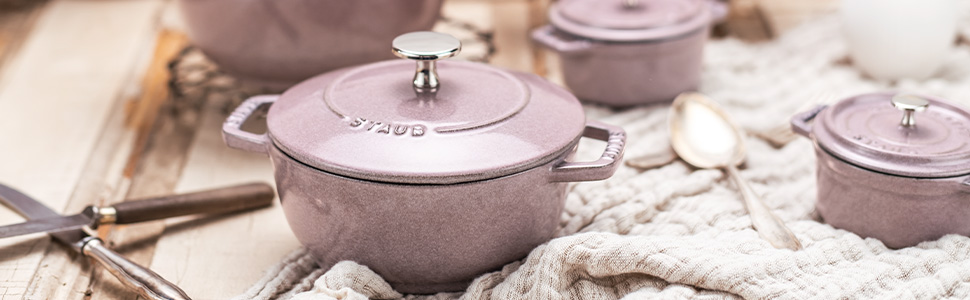 Amazon｜ストウブ(Staub) 「 ワナベ シフォンローズ L 20cm 」 両手